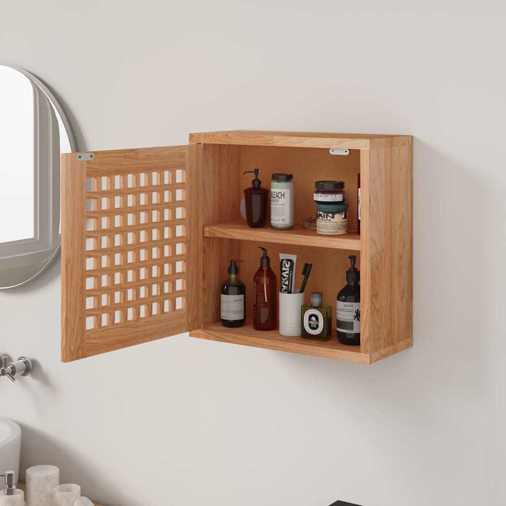 Vidaxl wandkast 42x18x42 cm massief walnotenhout
