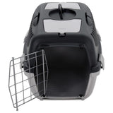 Vidaxl reismand 55x36x35 cm polypropeen grijs en zwart