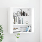 Vidaxl wandkast 80x33x80 cm bewerkt hout wit