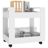 Vidaxl bureaukastje 60x45x60 cm bewerkt hout wit
