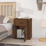 Vidaxl nachtkastje 50x36x60 cm bewerkt hout bruin eikenkleur