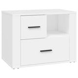 Vidaxl nachtkastje 60x36x45 cm bewerkt hout wit