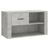 Vidaxl schoenenkast 80x35x45 cm bewerkt hout betongrijs