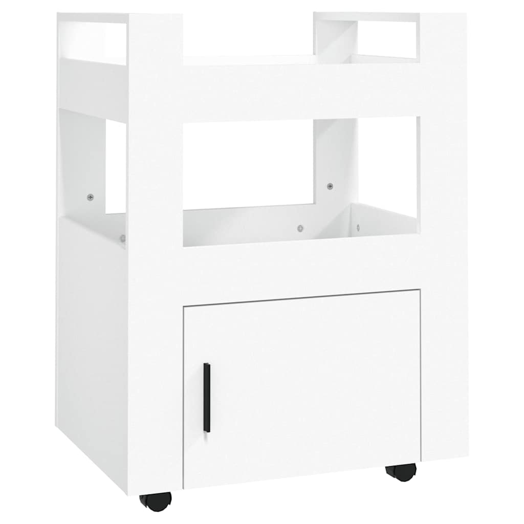 Vidaxl keukentrolley 60x45x80 cm bewerkt hout wit