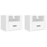 Vidaxl nachtkastjes 2 st wandgemonteerd 50x36x40 cm wit