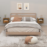Vidaxl nachtkastjes 2 st wandgemonteerd 50x36x40 cm gerookt eikenkleur