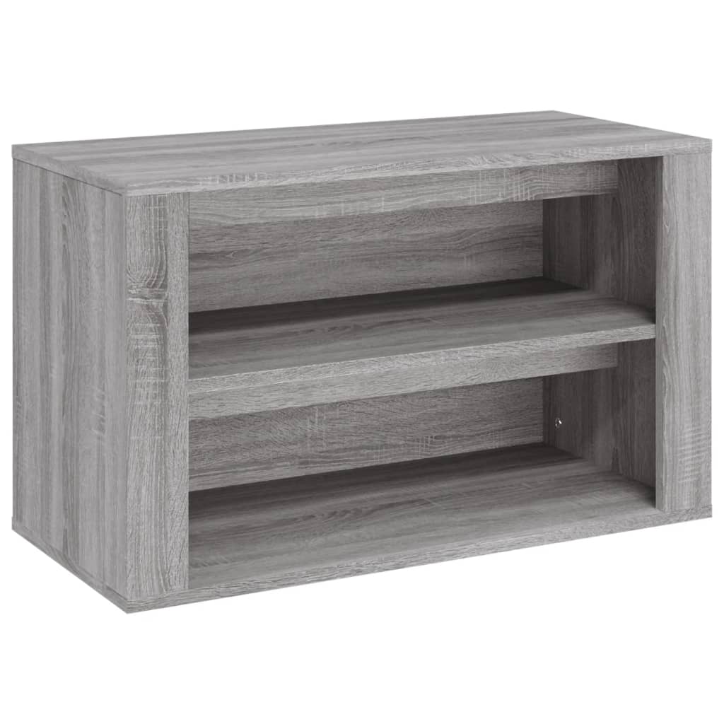 Vidaxl schoenenrek 75x35x45 cm bewerkt hout grijs sonoma eikenkleur