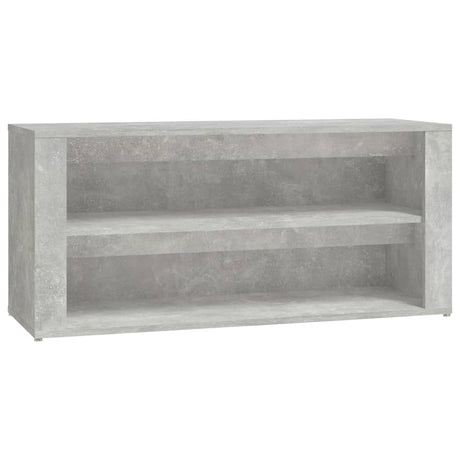 VidaXL Schoenenrek 100x35x45 cm bewerkt hout betongrijs