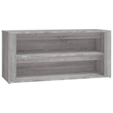 Vidaxl schoenenrek 100x35x45 cm bewerkt hout grijs sonoma eikenkleur