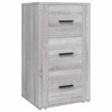 Vidaxl dressoir 40x33x70 cm bewerkt hout grijs sonoma eikenkleurig