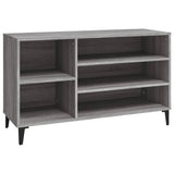Vidaxl schoenenkast 102x36x60 cm bewerkt hout sonoma grijs