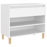Vidaxl schoenenkast 70x36x60 cm bewerkt hout wit