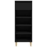 Vidaxl schoenenkast 40x36x105 cm bewerkt hout zwart