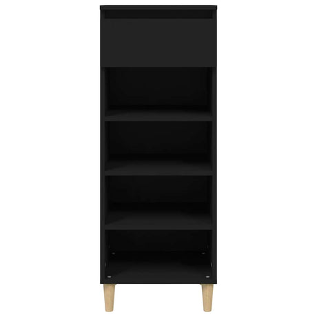 Vidaxl schoenenkast 40x36x105 cm bewerkt hout zwart