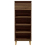 Vidaxl schoenenkast 40x36x105 cm bewerkt hout bruin eikenkleur