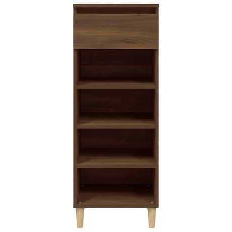 Vidaxl schoenenkast 40x36x105 cm bewerkt hout bruin eikenkleur
