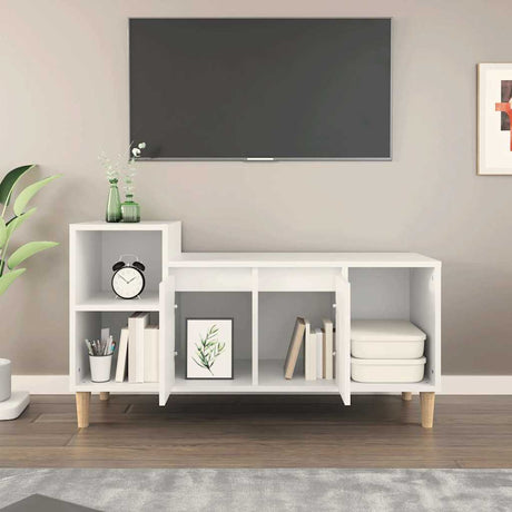 Vidaxl tv-meubel 100x35x55 cm bewerkt hout wit