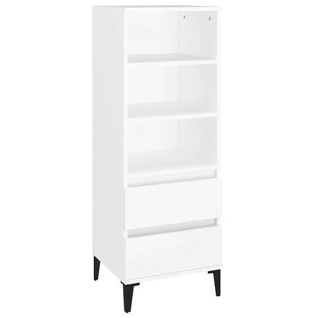 Vidaxl hoge kast 40x36x110 cm bewerkt hout wit