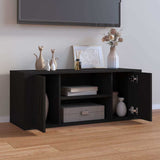 Vidaxl tv-meubel 100x35x40 cm bewerkt hout zwart