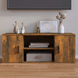 Vidaxl tv-meubel 100x35x40 cm bewerkt hout gerookt eikenkleurig