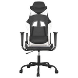 Vidaxl gamestoel kunstleer zwart en wit