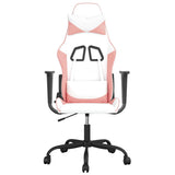 Vidaxl gamestoel kunstleer wit en roze