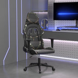 Vidaxl gamestoel kunstleer zwart en camouflage