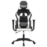 Vidaxl gamestoel kunstleer zwart en wit