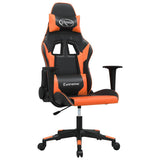 Vidaxl gamestoel kunstleer zwart en oranje