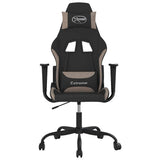 Vidaxl gamestoel stof zwart en taupe