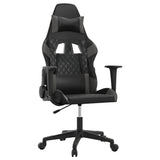 Vidaxl gamestoel kunstleer zwart en grijs