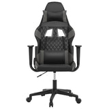 Vidaxl gamestoel kunstleer zwart en grijs