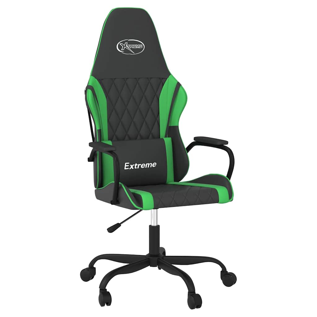 Vidaxl gamestoel kunstleer zwart en groen
