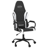 Vidaxl gamestoel kunstleer zwart en wit