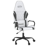 Vidaxl gamestoel kunstleer wit en zwart