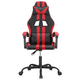 Vidaxl gamestoel kunstleer zwart en rood