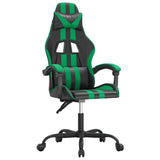 Vidaxl gamestoel kunstleer zwart en groen