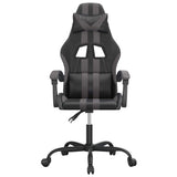 Vidaxl gamestoel kunstleer zwart en grijs