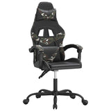 Vidaxl gamestoel kunstleer zwart en camouflage