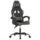 Vidaxl gamestoel kunstleer zwart en camouflage