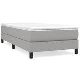 Vidaxl boxspring bed 80x200 cm stof lichtgrijs