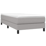 Vidaxl boxspring bed 80x200 cm stof lichtgrijs