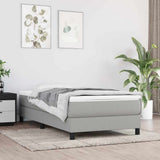 Vidaxl boxspring bed 90x190 cm stof lichtgrijs