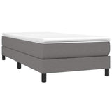 Vidaxl boxspring bed 90x200 cm stof donkergrijs