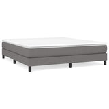 Vidaxl boxspring bed stof donkergrijs 160x200 cm