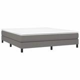 Vidaxl boxspring bed stof donkergrijs 160x200 cm