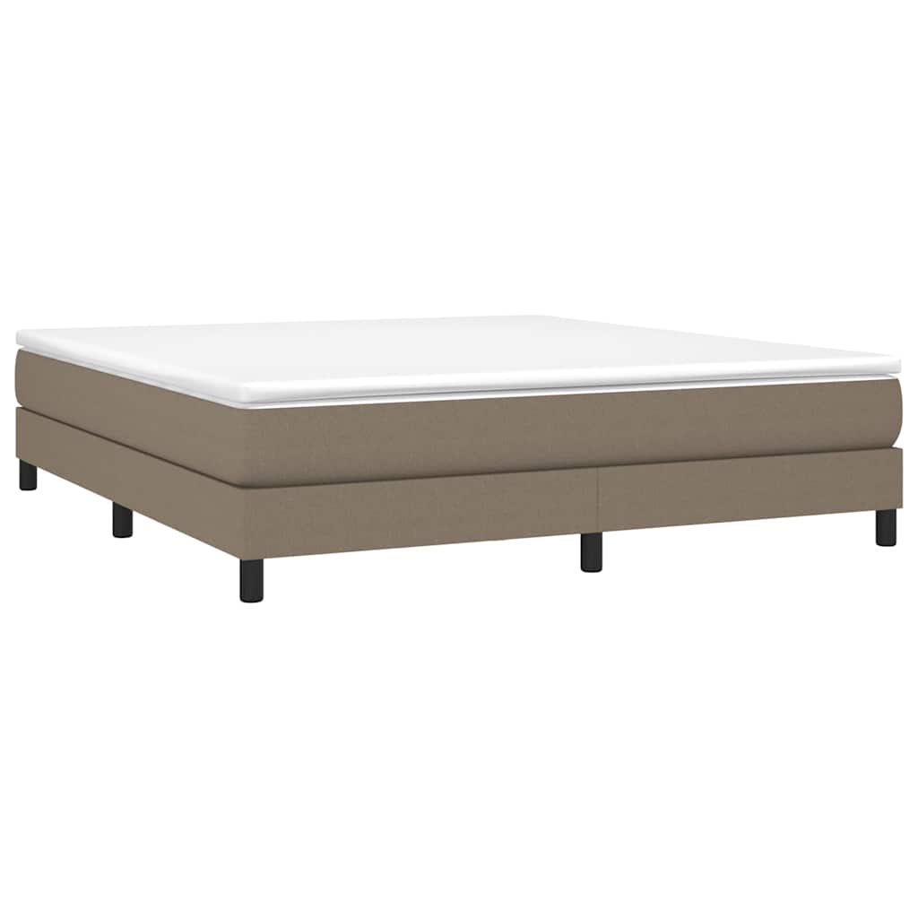 Vidaxl boxspring bed stof taupe 160x200 cm