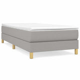 Vidaxl boxspring bed 90x190 cm stof lichtgrijs