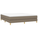 Vidaxl boxspring bed stof taupe 180x200 cm