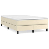 Vidaxl boxspring bed kunstleer crèmekleurig 120x200 cm